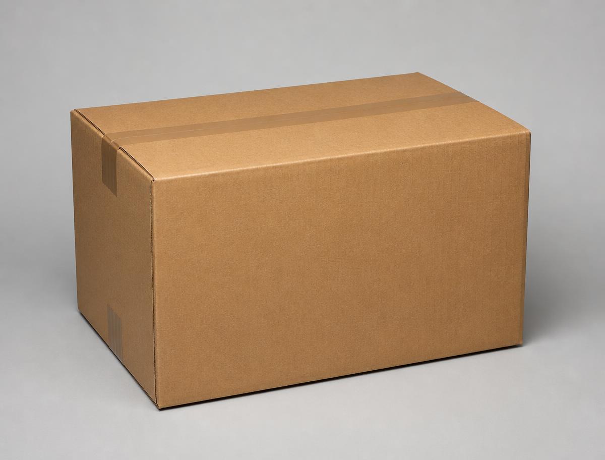 Plain unbranded corrugated outer shipping carton